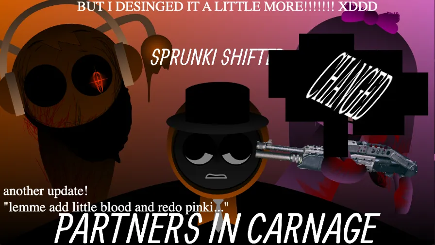 Sprunki - Shifted: Partners in Carnage but more detailed
