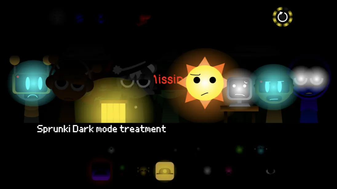 Sprunki dark mode treatment